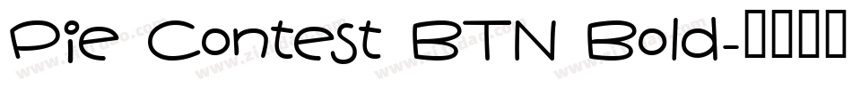 Pie Contest BTN Bold字体转换